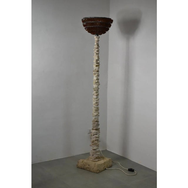 Stone Model Schegge Ambra Floor Lamp by Peppino Campanella For Sale - Image 7 of 9