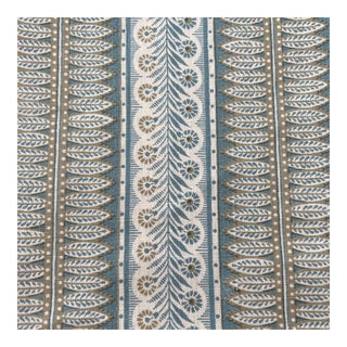 Jasper Eastlake Linen Fabric- 3 5/8 Yards For Sale