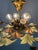1980s Italian Floral Glass Flush Mount With 21 Yellow & Brown Murano Style Flowers For Sale - Image 16 of 18