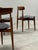 Vintage Dining Chairs in Teak and Black Leather by H.W. Klein for Bramin, Denmark, 1960s, Set of 4 For Sale - Image 3 of 16