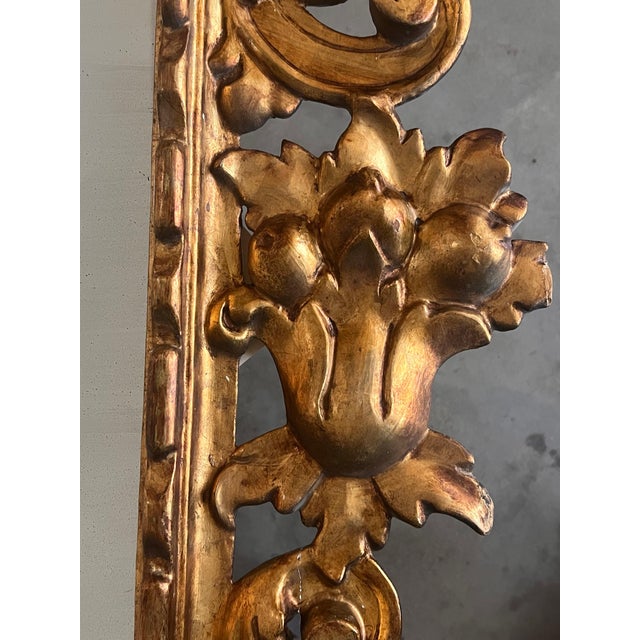 Early 19th Century 19th French Empire Period Carved Gilt Wood Mirror For Sale - Image 5 of 18