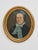 Oil on canvas, signed and dated 1875, gold oval frames A representative pair of portraits of a man and a woman from 1875,...