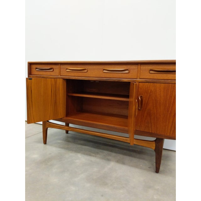 Wood Vintage Mid Century Modern Teak Credenza by G Plan For Sale - Image 7 of 10