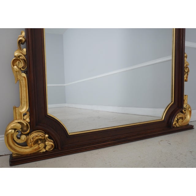 English Victorian Rosewood and Gold Gilt Mantle Mirror For Sale In Philadelphia - Image 6 of 12