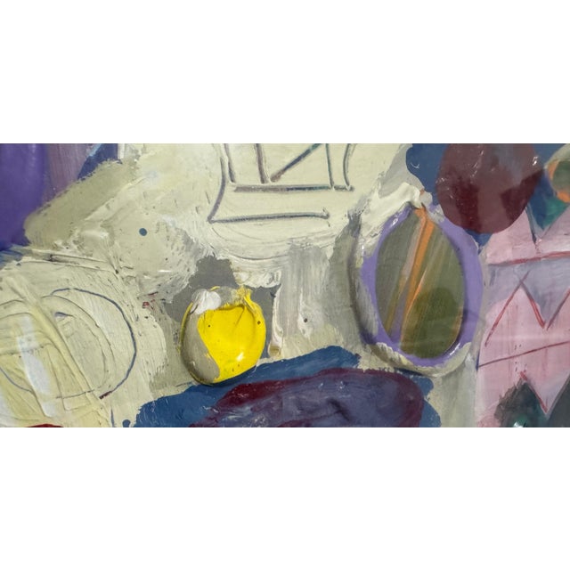 Lynne Golob Gelfman, Abstract Expressionist 1980s Painting Miami Woman Modernist Lynne Golob Gelfman, c.1983 For Sale - Image 4 of 9