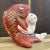 1950s Vintage Japanese Kintarō with Carp Figurine, 1950s For Sale - Image 5 of 13