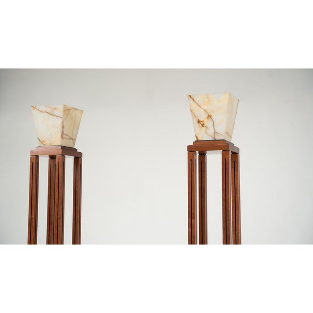 Glass Ingrid Floor Lamps by Michael Graves for Sawaya and Moroni, 1987, Set of 2 For Sale - Image 12 of 14