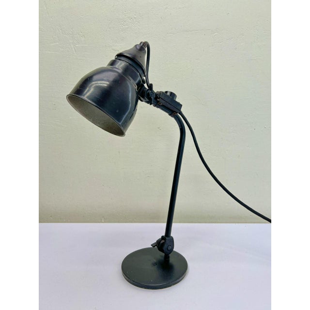 Bauhaus Bauhaus Metal and Bakelite Task Lamp from Rademacher, 1930s For Sale - Image 3 of 18