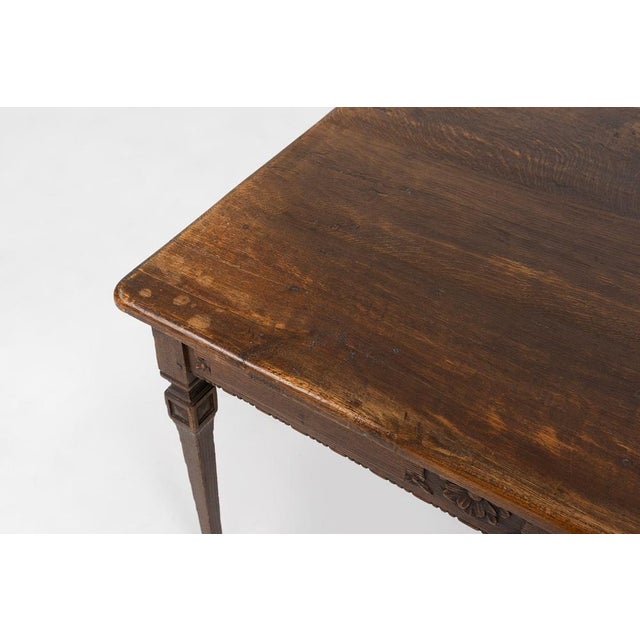 Mid-Century French Rustic Side Table in Wood, 1850s For Sale - Image 11 of 12