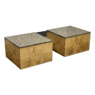 Peter Gutkin Custom Design Coffee Tables, a Pair For Sale