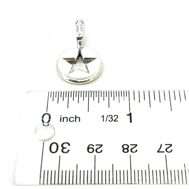 1990s David Yurman Star Amulet Pendant Sterling Silver Estate DY698 For Sale In New York - Image 6 of 7