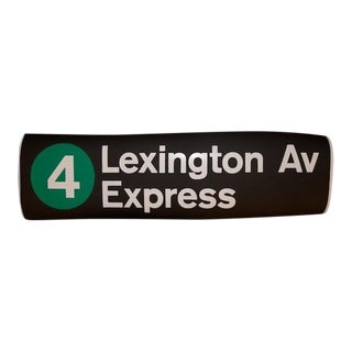 New York City #4 Train Subway Sign For Sale