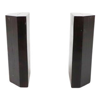 Mexican Handmade Ebony Bookends - A Pair For Sale