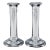Antique English Edwardian Sterling Silver Candlesticks- a Pair For Sale