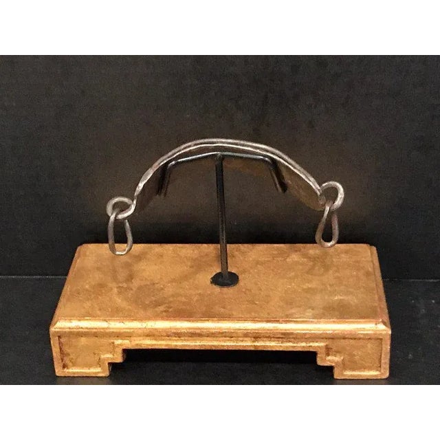 Wood 17th Century Iron Dog Collar, Museum Mounted For Sale - Image 7 of 13