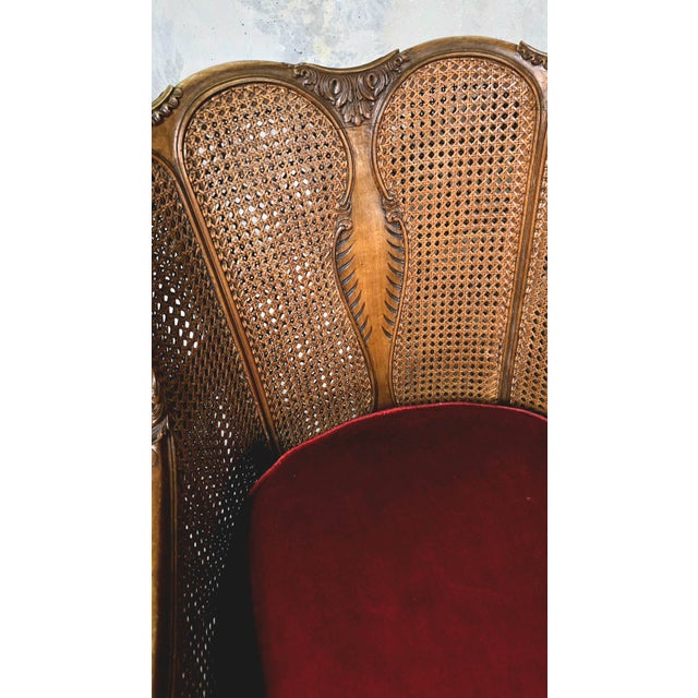Louis XV Style Armchairs in Wood and Rattan, 1890s, Set of 2 For Sale - Image 12 of 16