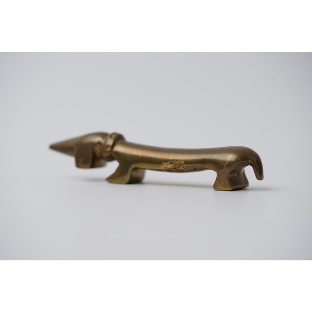 Vintage Brass Dachshund Bottle Opener by Walter Bosse for Herta Baller, 1950s For Sale - Image 6 of 11
