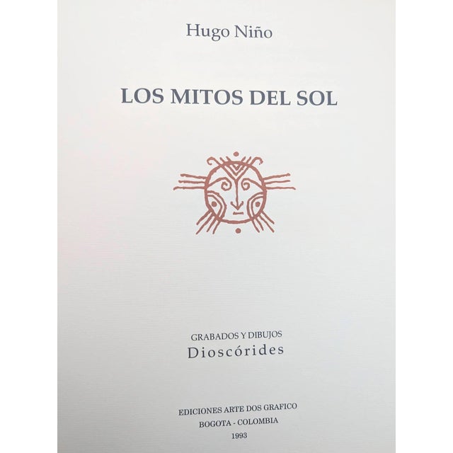 Tribal 1990s Limited Edition Spanish Language Mythology & Art Book by Hugo Niño With Illustrations by Dioscórides For Sale - Image 3 of 15