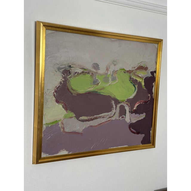 Rolf Magnusson, Waves of Color, 1960s, Oil on Canvas, Framed For Sale - Image 16 of 18