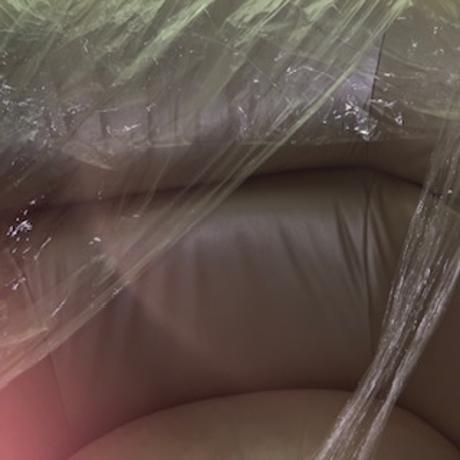 1990s 1990s Steve Chase Leather Side Chair With Manufacturer Information For Sale - Image 5 of 14