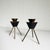 Mid 20th Century Scandinavian Space Age Style Candlesticks- a Pair For Sale - Image 5 of 9