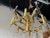 Italian Gaetano Sciolari Brass and Crystals Chandelier For Sale - Image 9 of 13