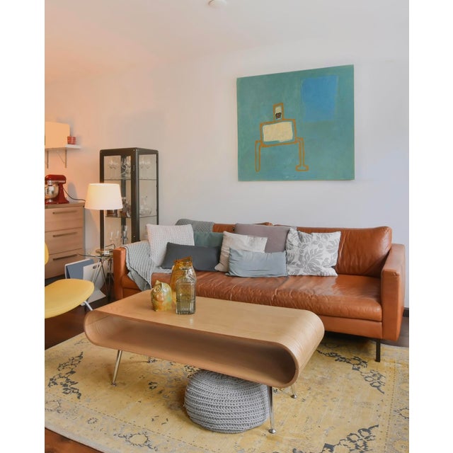 Blue turquoise abstraction SKU: 057M SIZE: 90x100 cm. (35”x39”) • Hight quality canvas on the stretcher • Frame optionally...