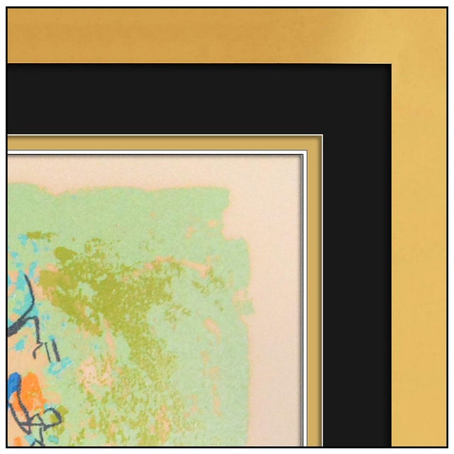 1974 Four Jockeys Modern Red Serigraph LeRoy Neiman For Sale In Minneapolis - Image 6 of 6