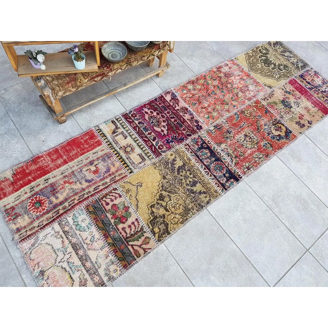 Vintage Wool Anatolian Carpet For Sale - Image 6 of 10