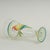 Vintage Set of Eight Footed Drinking Glasses With Painted Parrots For Sale - Image 10 of 11