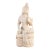 Vintage Chinese Carved White Marble Guanyin Buddhist Sculpture on Lotus Base For Sale
