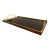 Brass Gold Plated Black Glass Bed Serving Tray Regency Modern Liquor Bar For Sale