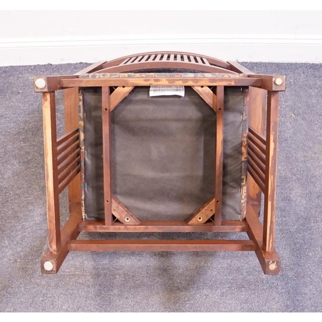 Canal Dover Solid Quarter Sawn Oak Contemporary Mission Style Dining Arm Chair For Sale - Image 9 of 10