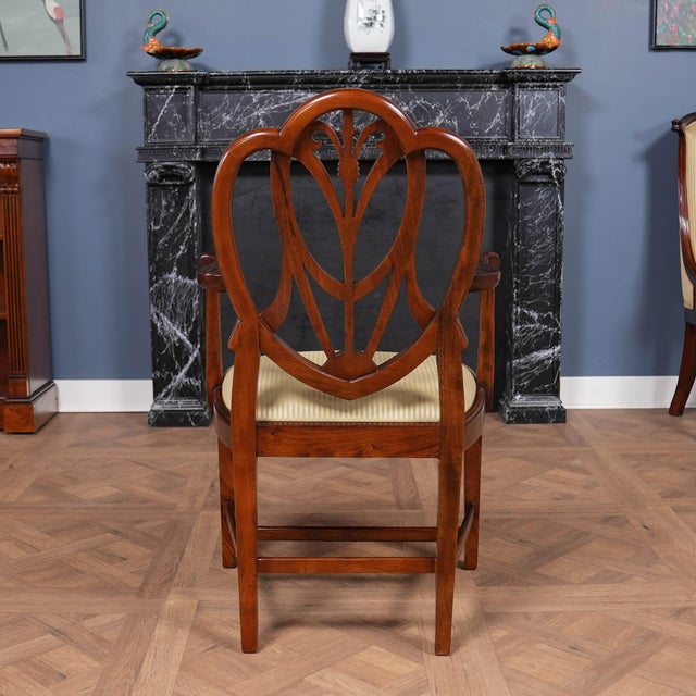 Wood Niagara Furniture Tall Sweet Heart Chairs, Set of 10 For Sale - Image 7 of 14