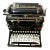 Antique 1922 Underwood Standard No. 5 Typewriter - Serial 1539401. For Sale