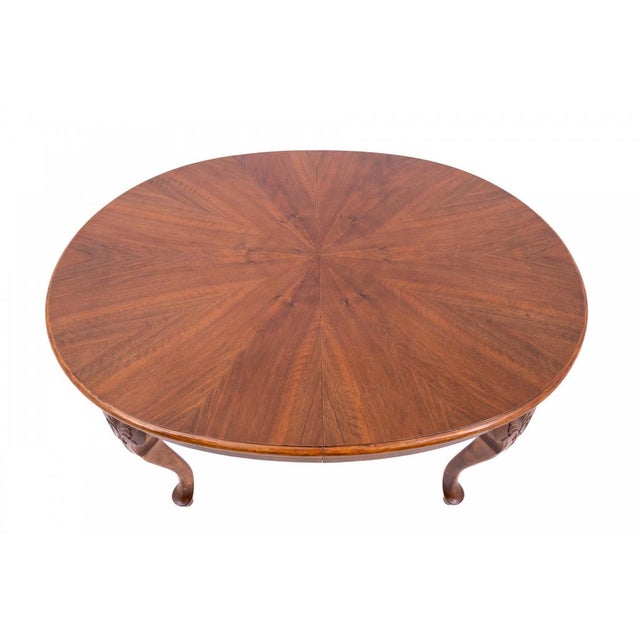 Brown Large Late 19th Century Extendable Table, France For Sale - Image 8 of 11