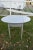 Mahogany Pembroke Drop Leaf Accent Table Painted Storage Drawer Gray 70s For Sale - Image 11 of 12