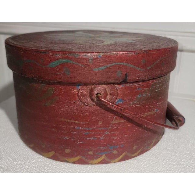 19Thc Original Paint Decorated Pantry Box For Sale - Image 4 of 8