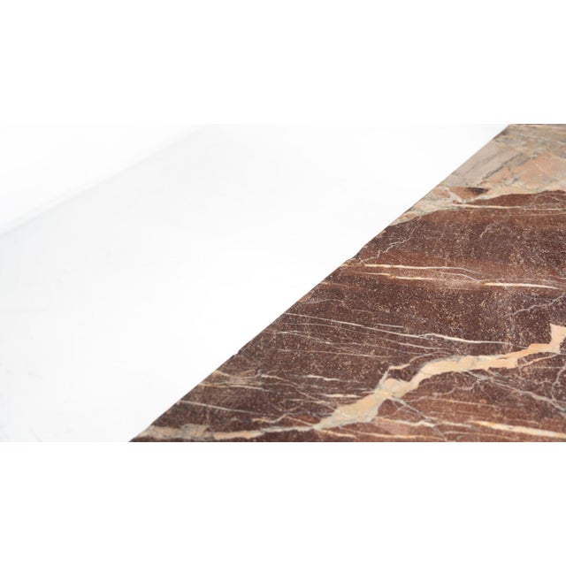 Mid-Century Modern Marble and Iron Console For Sale - Image 16 of 18