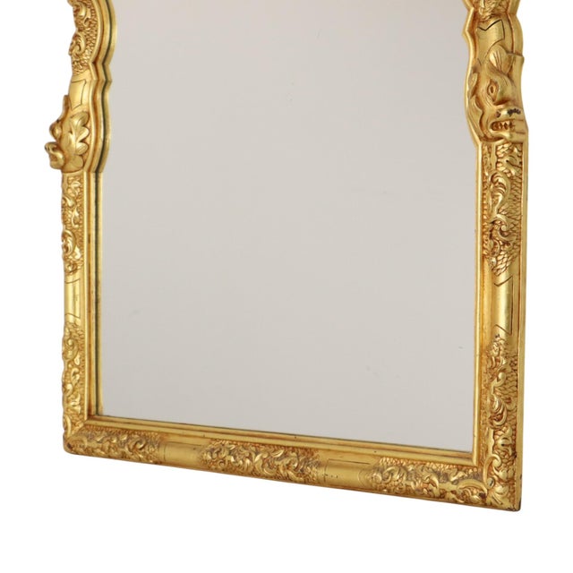 Large Rococo Style Mirror in Golden Wood For Sale - Image 6 of 18