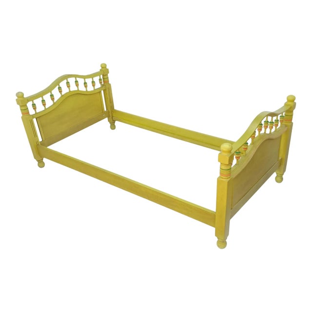 1960s Funky Flower Power Era Twin Bed Frame For Sale - Image 4 of 4
