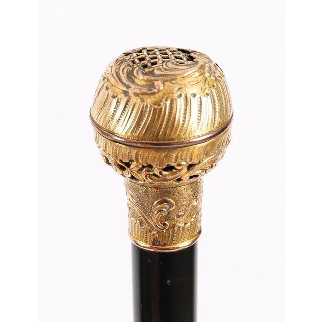 Antique French Siren Handled Walking Stick Cane, 1890s For Sale - Image 4 of 10