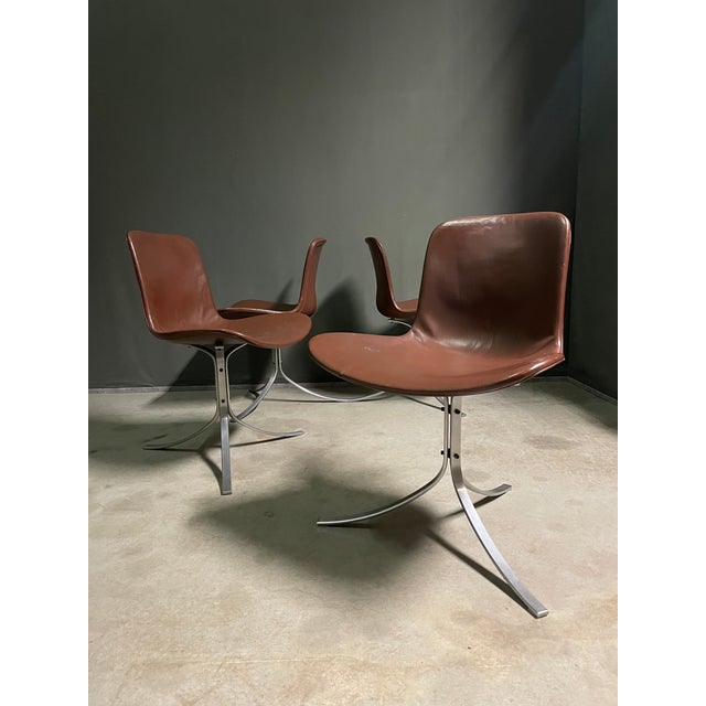 Vintage PK9 by Poul Kjærholm for E. Kold Christensen, 1960s, Set of 4 For Sale - Image 14 of 14