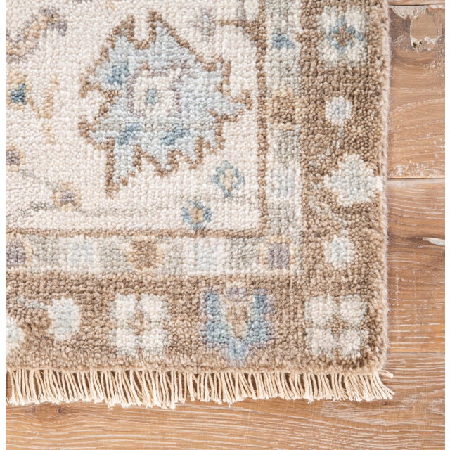 Jaipur Living Princeton HandKnotted Floral Tan & Light Blue Area Rug
