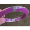 Miriam Salat Candy Violet Resin Sterling Silver Bangle For Sale - Image 16 of 18