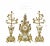 19th C. Ormolu Mounted Berlin KPM Porcelain Clock Set. Circa 1890 KPM porcelain clock set, c.1890 Candelabra Height: 32.5"...