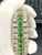 Green 14 Carat Diamonds & 8 Carat Colombian Emerald Platinum Tennis Bracelet 8" Estate For Sale - Image 8 of 8
