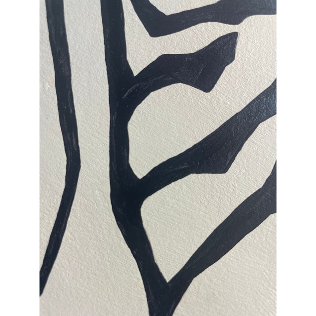 2026 "L'Aiuola Bruciata Series No. 8" Abstract Botanical Painting on Paper by Artist r.k. Red For Sale - Image 4 of 5