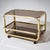 Vintage Brass and Smoked Glass Bar Cart, 1980s For Sale - Image 4 of 10