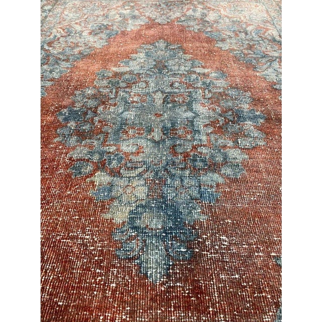 1950s 1950s Old Vintage Persian Mahal Area Rug 4x7 For Sale - Image 5 of 8